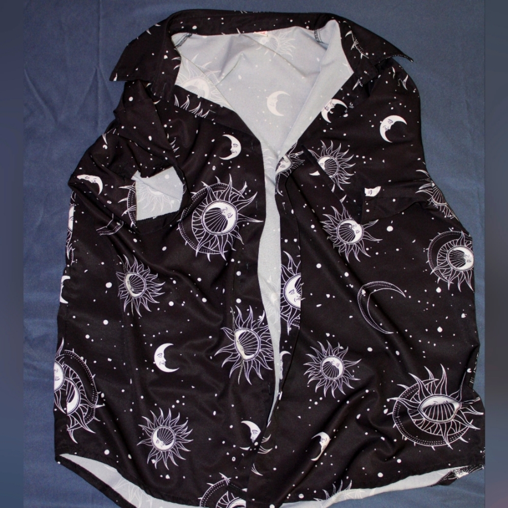 Moon & Sun Button Up